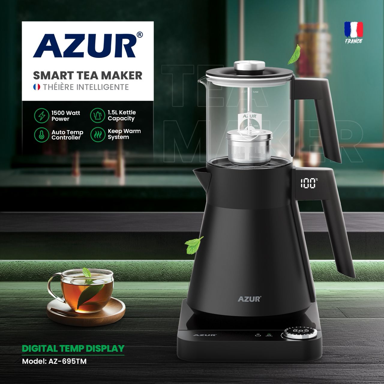 چای ساز آزور مدل AZ-695TM
