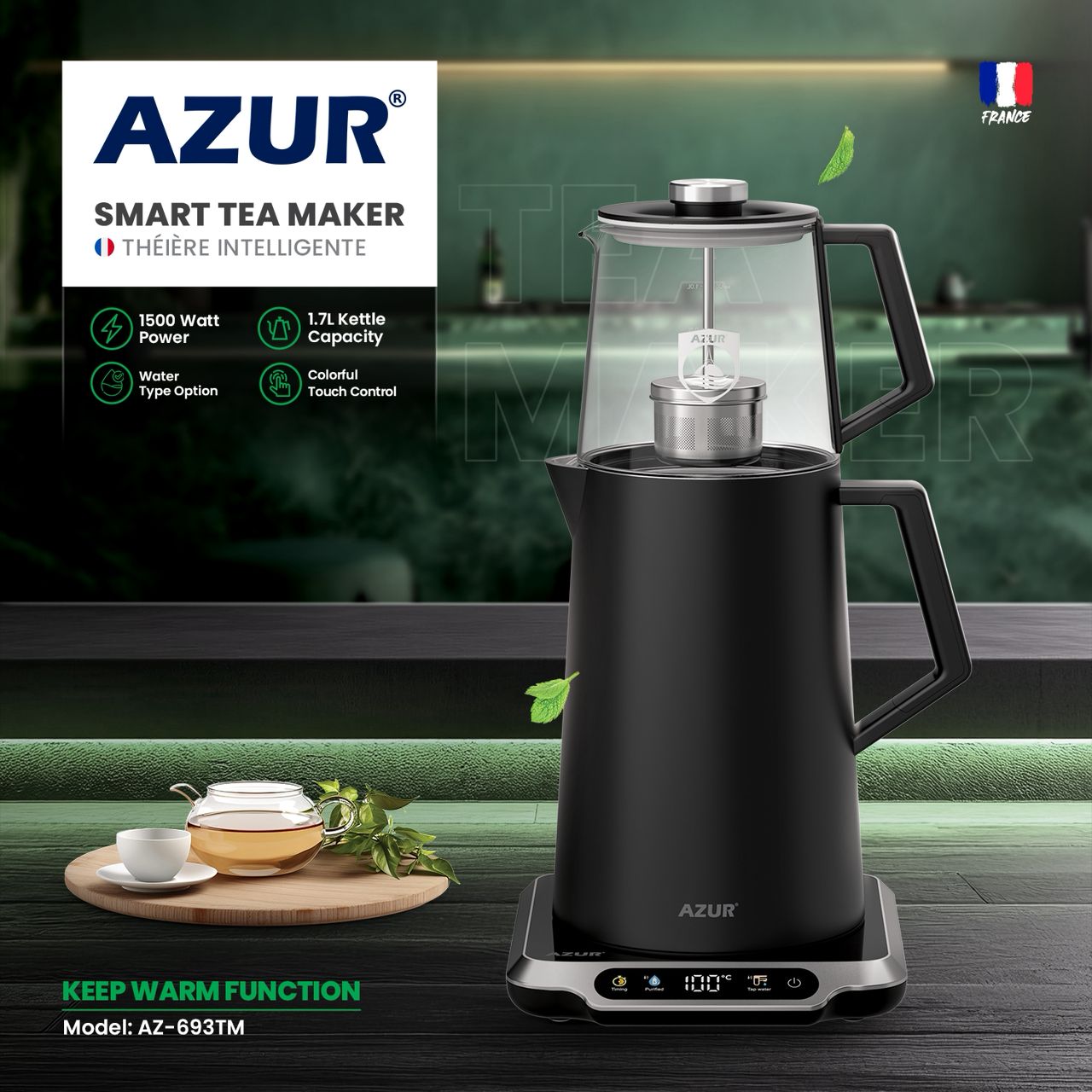 چای ساز آزور مدل AZ-693TM