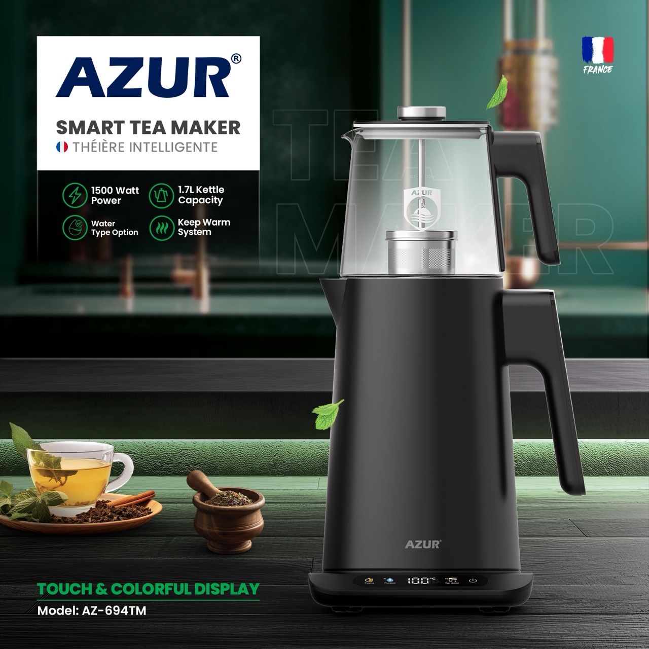 چای ساز آزور مدل AZ-694TM